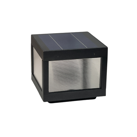 Solar Gate Post Lamp  - Pillar - Table Lamp - MoonCube (Small)