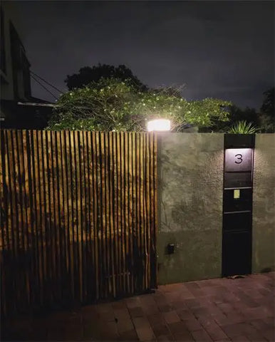 Solar Gate Post Lamp  - Pillar - Table Lamp - MoonCube (Large)