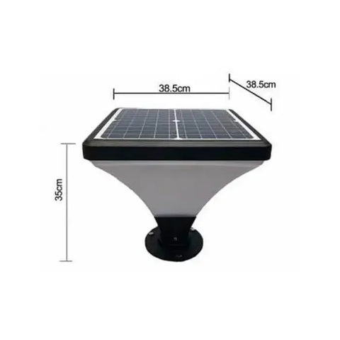 Solar Gate Post Lamp / Garden Post Light - Square Lantern (Pre-Order)