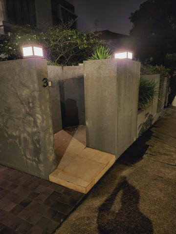 Solar Gate Post Lamp  - Pillar - Table Lamp - MoonCube (Large)